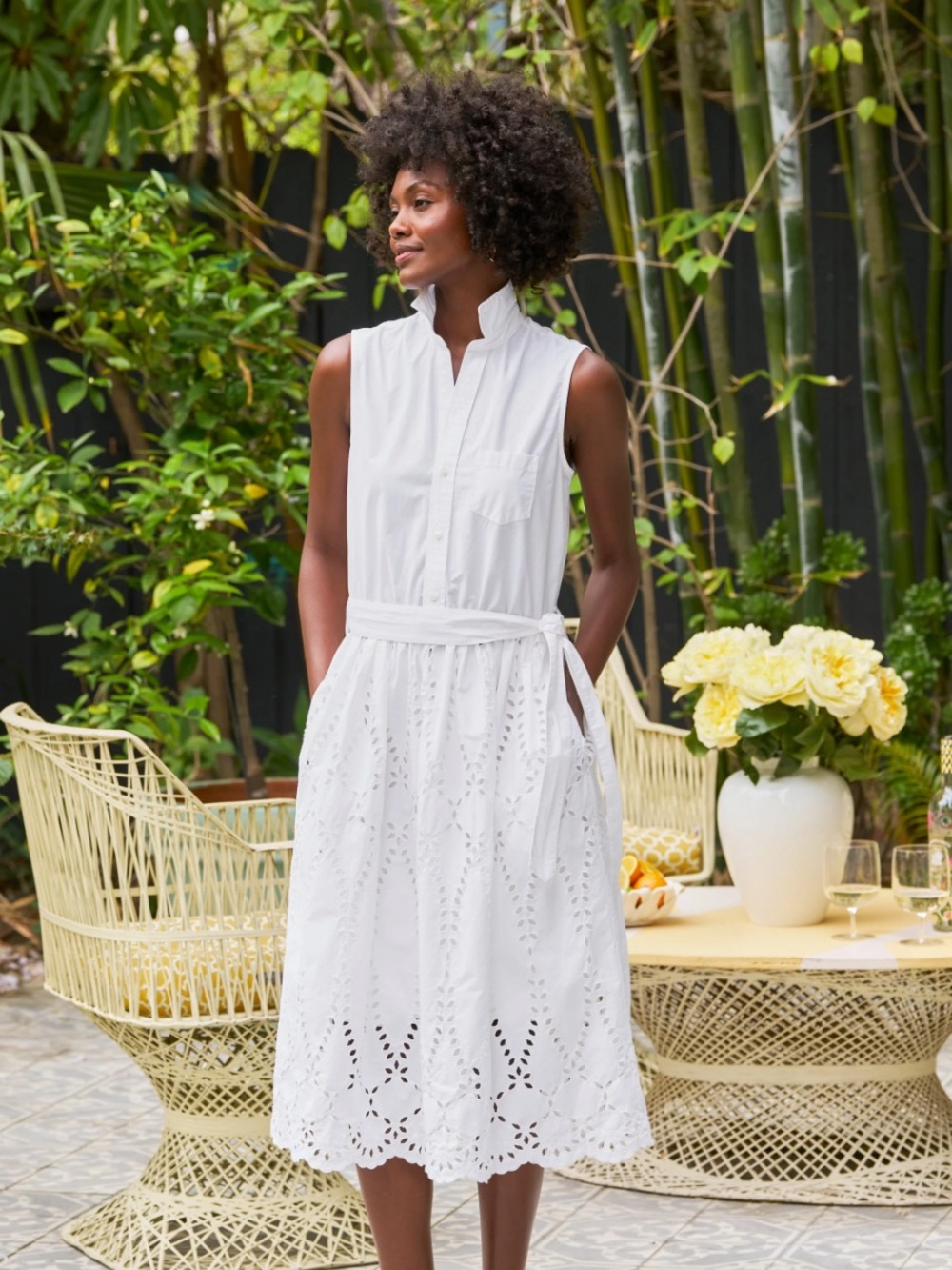 Frank & Eileen Grace Sleeveless Dress - White Eyelet - XS, NWT, Brand new in box